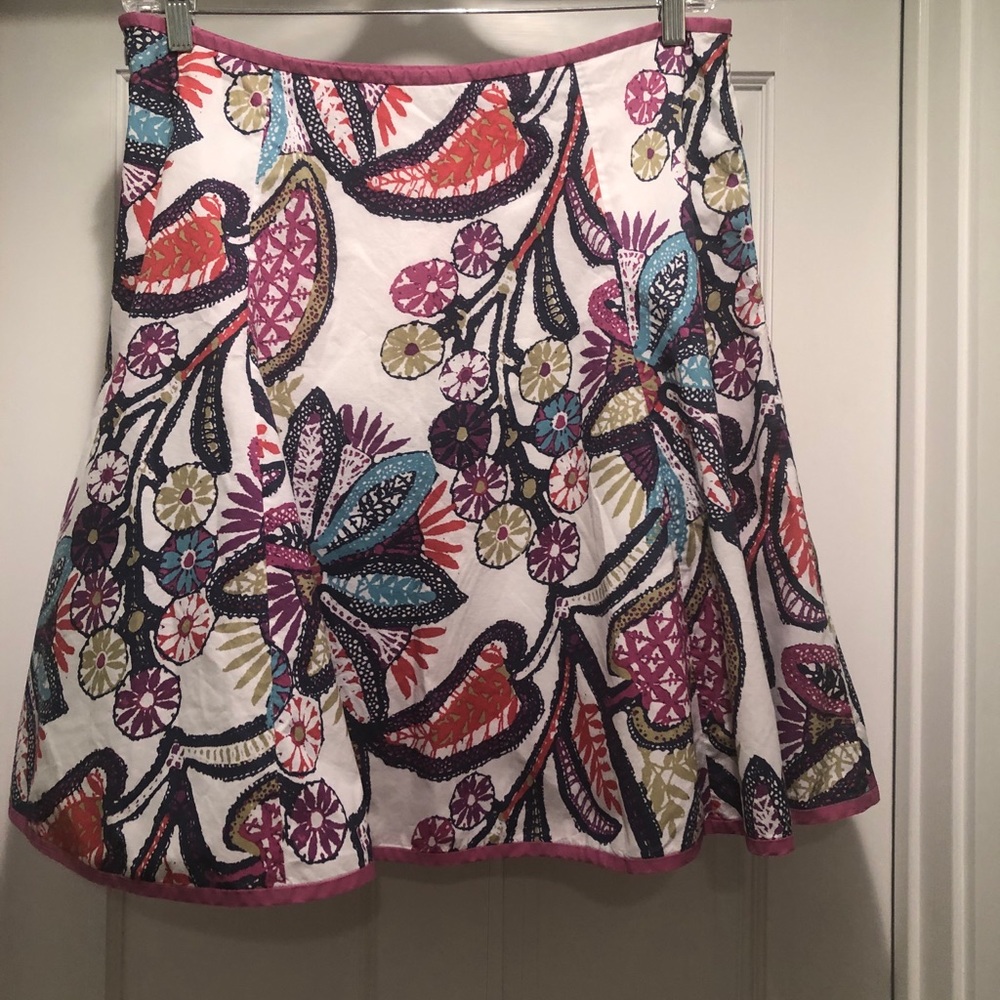 Boden cotton floral skirt